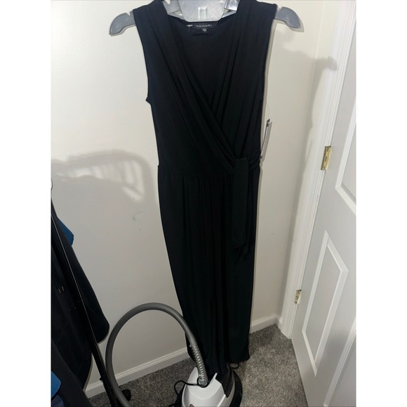 Tahari XS Black Sleeveless Jumpsuit Wide Leg Party Cocktail New with Tags - Picture 1 of 5